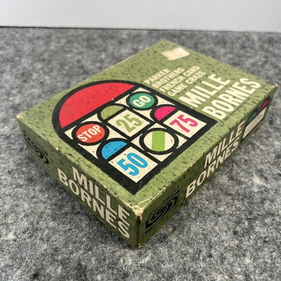 VTG 1962 Mille Bornes French Card Game Parker Brothers Complete Blank Score Card - Picture 11 of 13